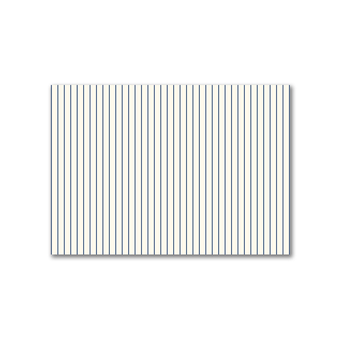 Cotton Canvas Fabric with Fine Royal Blue Stripes on Pale Cream, FACC-1293-151