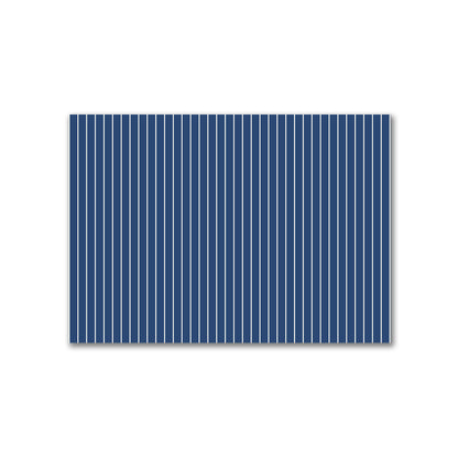 Cotton Canvas Fabric with Fine Pale Cream Stripes on Royal Blue, FACC-1293-152