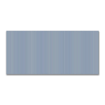 Cotton Canvas Fabric with Thin Royal Blue Bars on Pale Cream, FACC-1293-241
