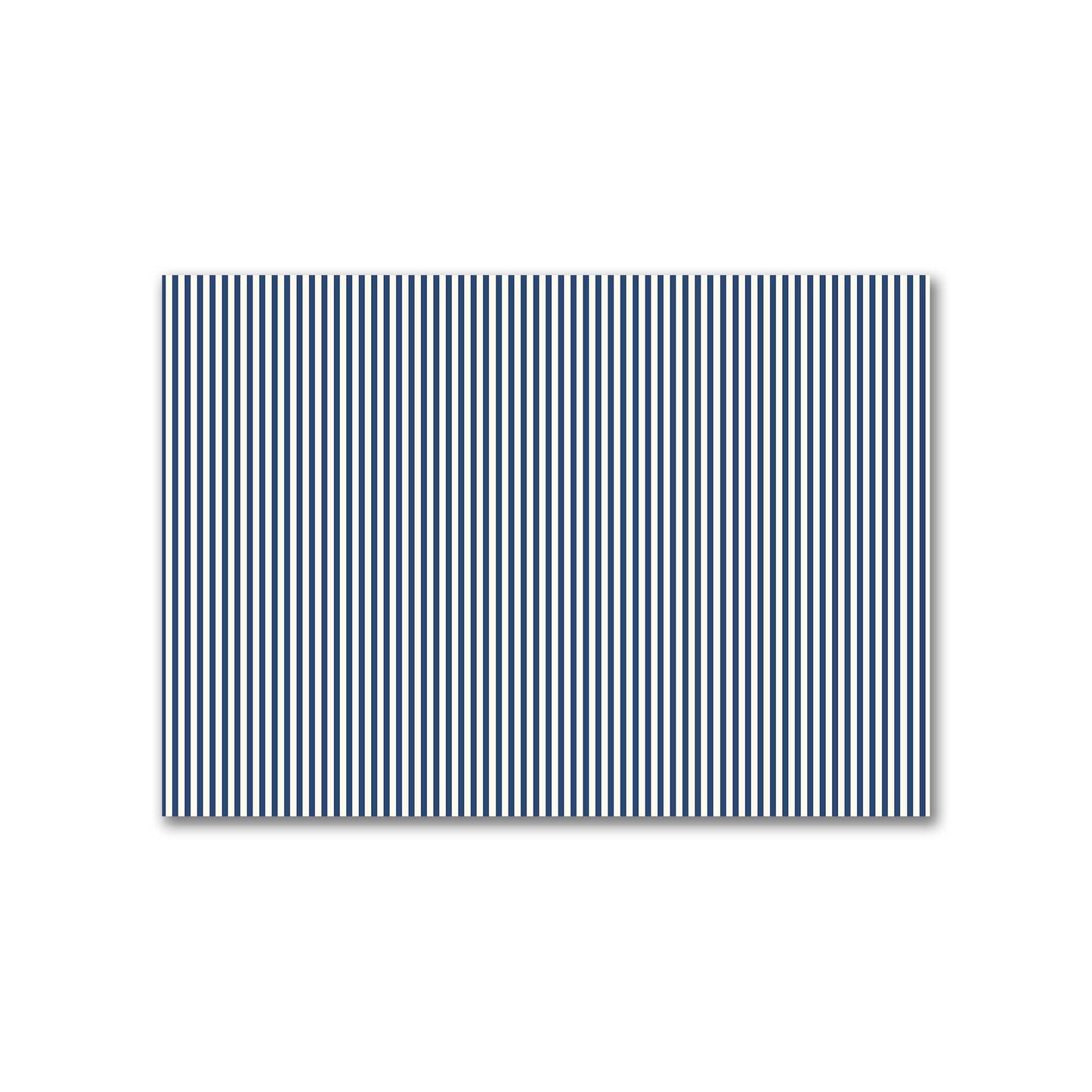 Cotton Canvas Fabric with Thin Royal Blue Bars on Pale Cream, FACC-1293-241