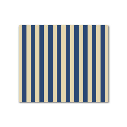 Canvas Fabric with Royal Blue Bars on Tan, FACC-1294-051