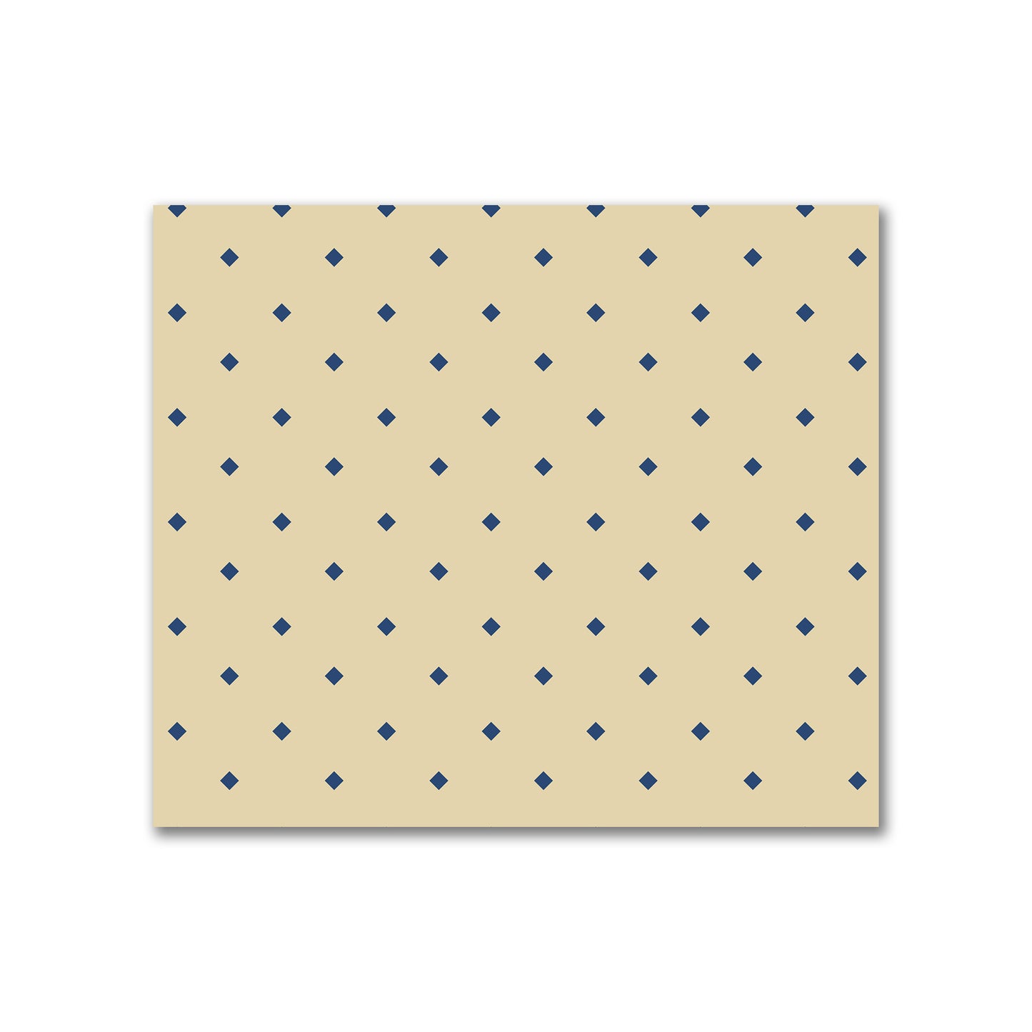 Canvas Fabric with Royal Blue Diamonds on Tan, FACC-1294-101