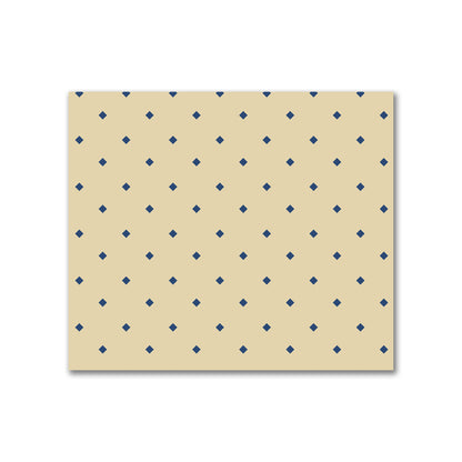 Canvas Fabric with Royal Blue Diamonds on Tan, FACC-1294-101