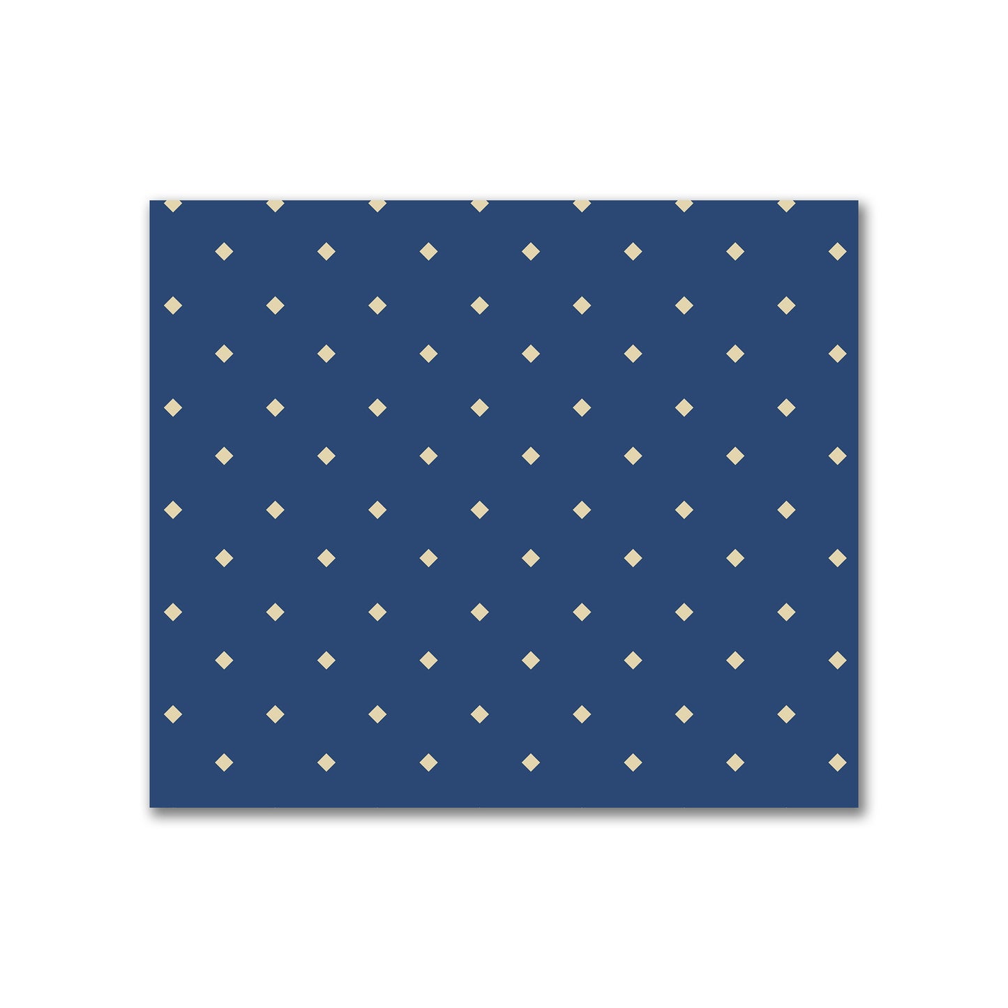 Cotton Canvas Fabric with Tan Diamonds on Royal Blue, FACC-1294-102