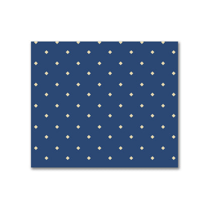Cotton Canvas Fabric with Tan Diamonds on Royal Blue, FACC-1294-102