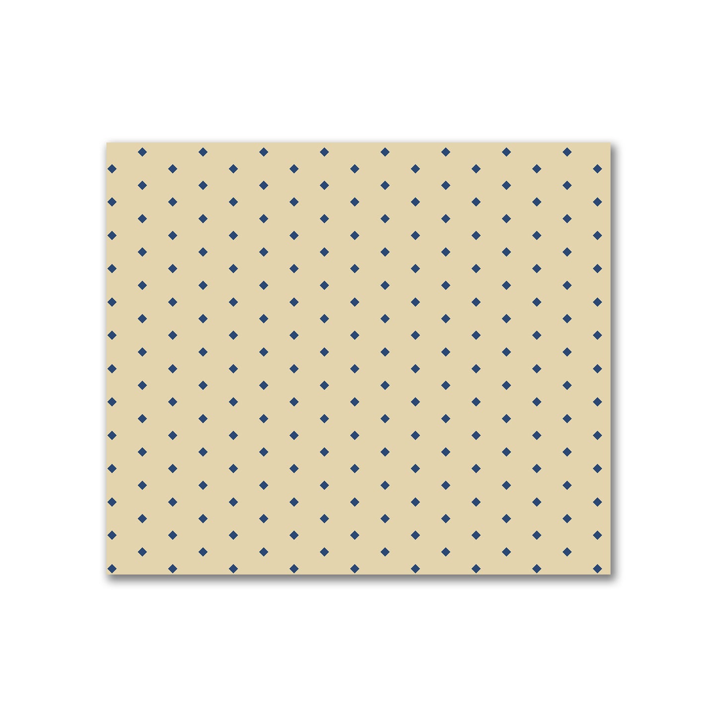 Canvas Fabric with Fine Royal Blue Diamonds on Tan, FACC-1294-111