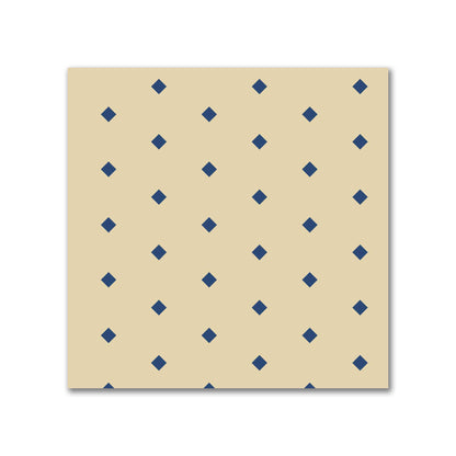 Canvas Fabric with Fine Royal Blue Diamonds on Tan, FACC-1294-111