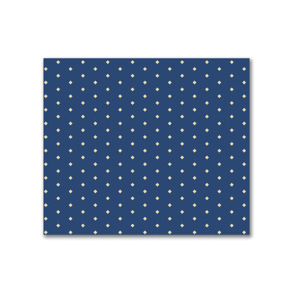 Cotton Canvas Fabric with Fine Tan Diamonds on Royal Blue, FACC-1294-112