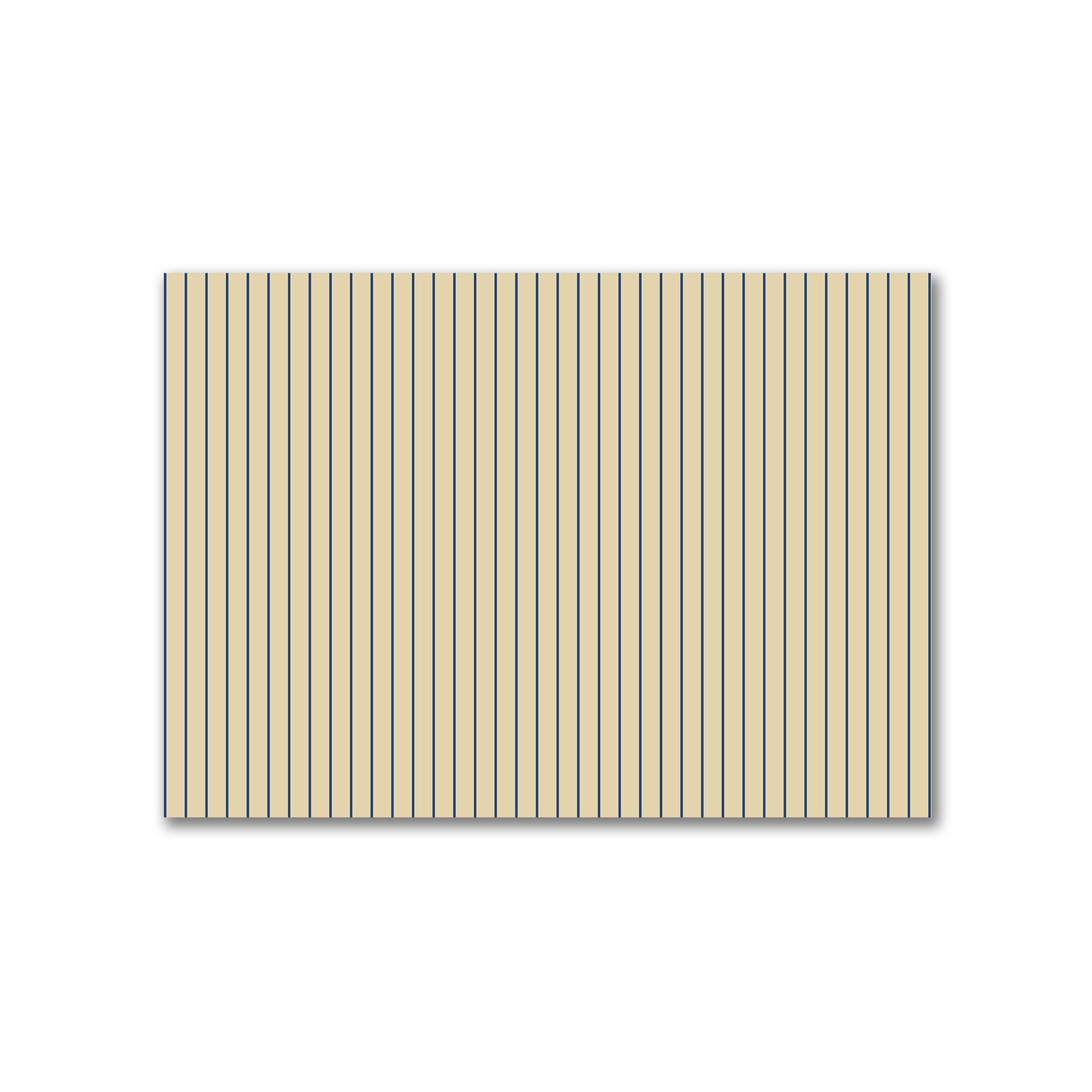 Canvas Fabric with Fine Royal Blue Stripes on Tan, FACC-1294-151