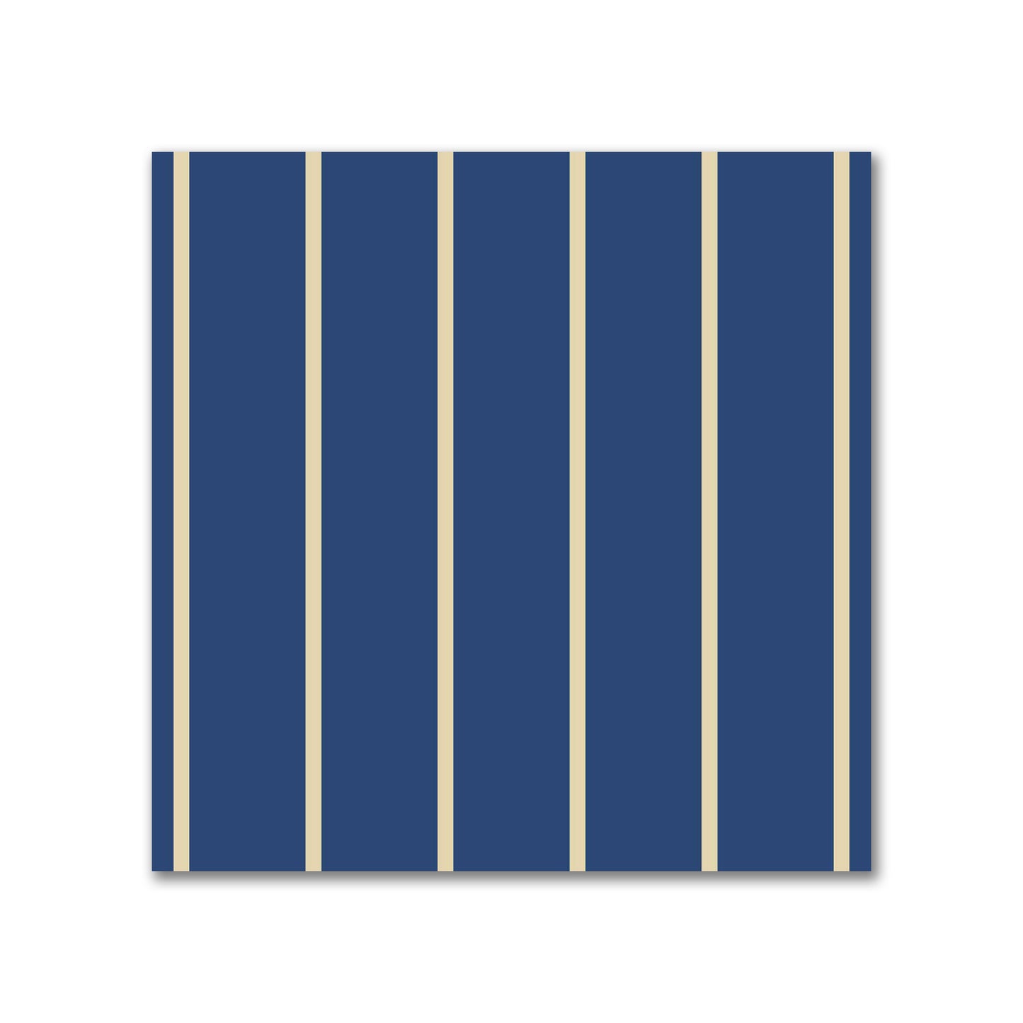 Cotton Canvas Fabric with Fine Tan Stripes on Royal Blue, FACC-1294-152