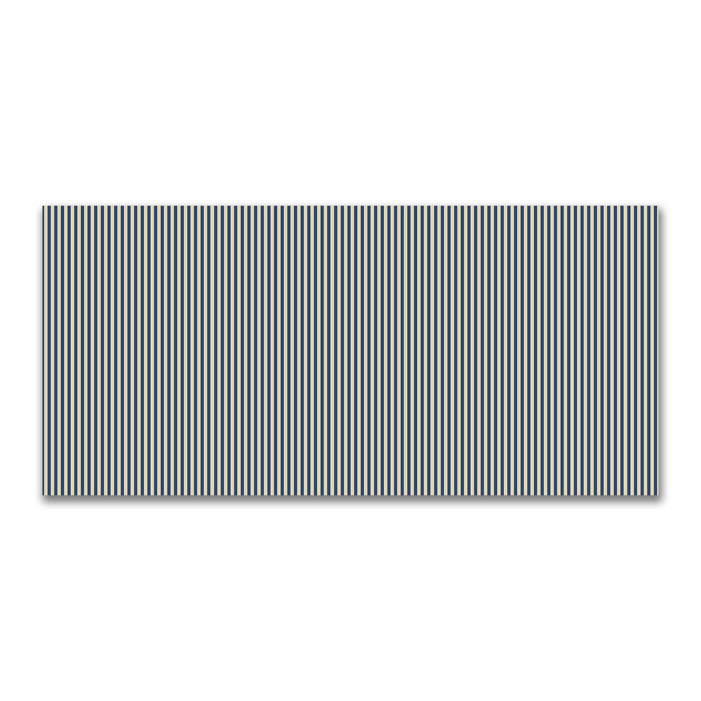 Canvas Fabric with Thin Royal Blue Bars on Tan, FACC-1294-241