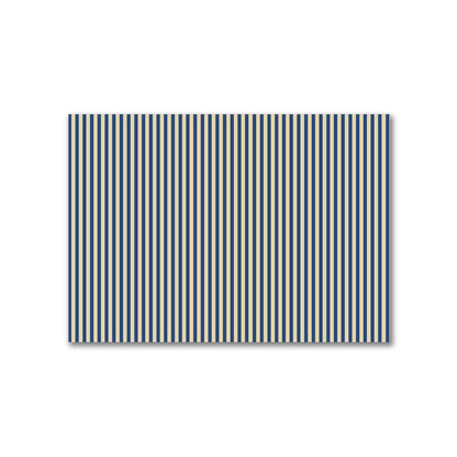 Canvas Fabric with Thin Royal Blue Bars on Tan, FACC-1294-241