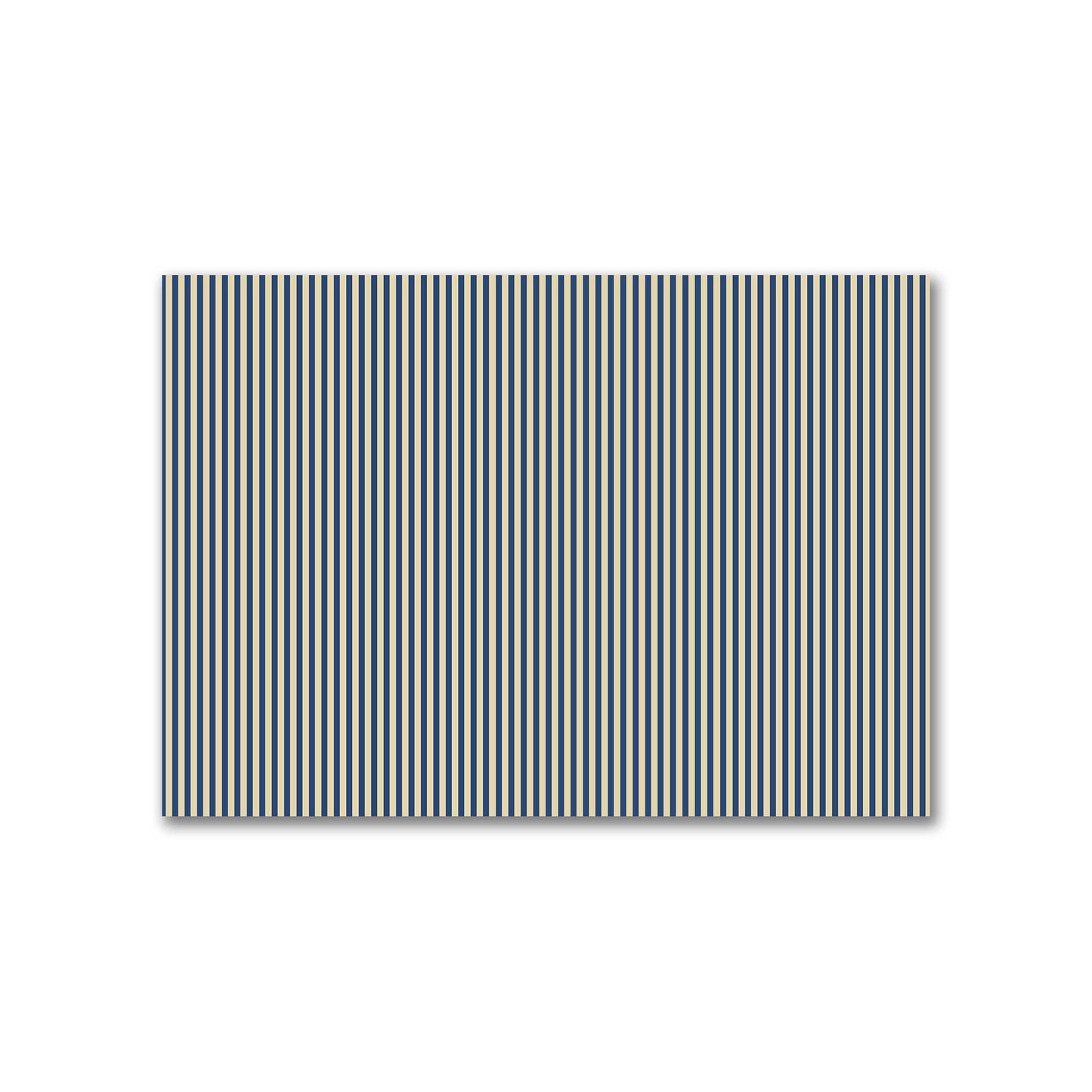Canvas Fabric with Thin Royal Blue Bars on Tan, FACC-1294-241