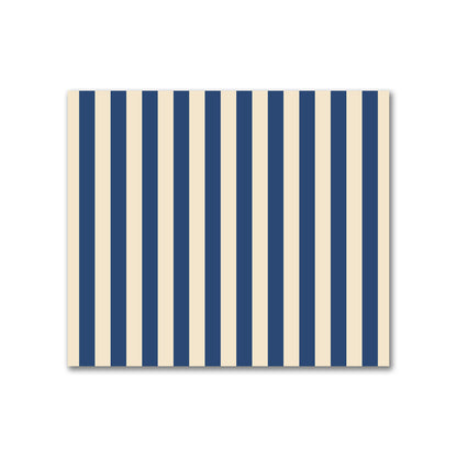 Cotton Canvas Fabric with Royal Blue Bars on Beige, FACC-1295-051