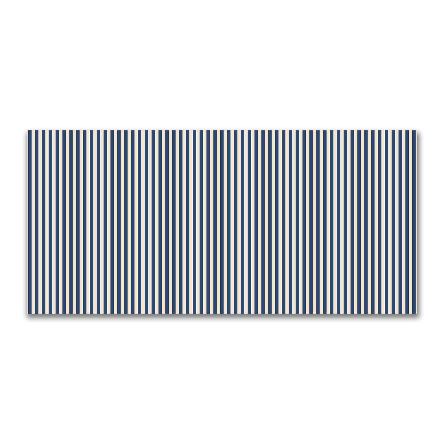 Cotton Canvas Fabric with Royal Blue Bars on Beige, FACC-1295-051
