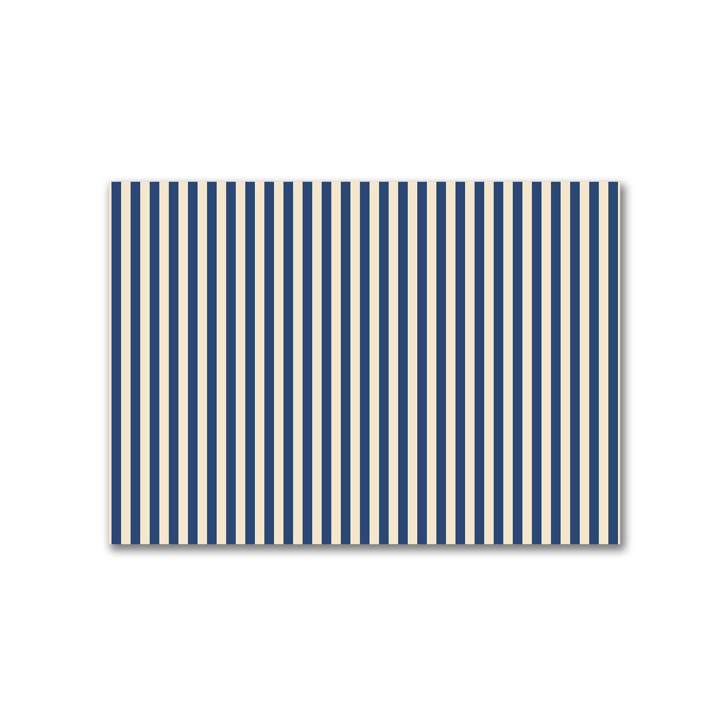 Cotton Canvas Fabric with Royal Blue Bars on Beige, FACC-1295-051