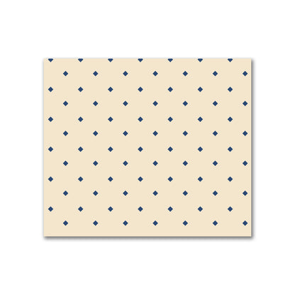 Cotton Canvas Fabric with Royal Blue Diamonds on Beige, FACC-1295-101