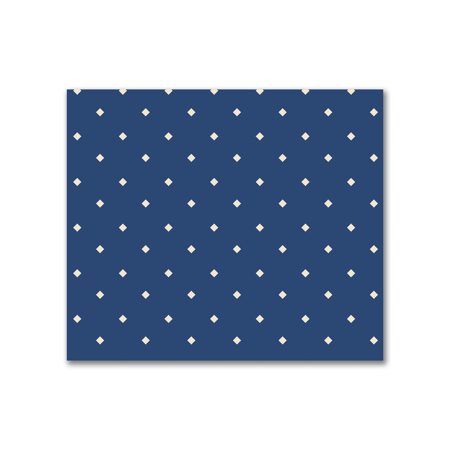 Cotton Canvas Fabric with Beige Diamonds on Royal Blue, FACC-1295-102
