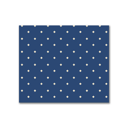 Cotton Canvas Fabric with Beige Diamonds on Royal Blue, FACC-1295-102