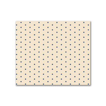 Cotton Canvas Fabric with Fine Royal Blue Diamonds on Beige, FACC-1295-111