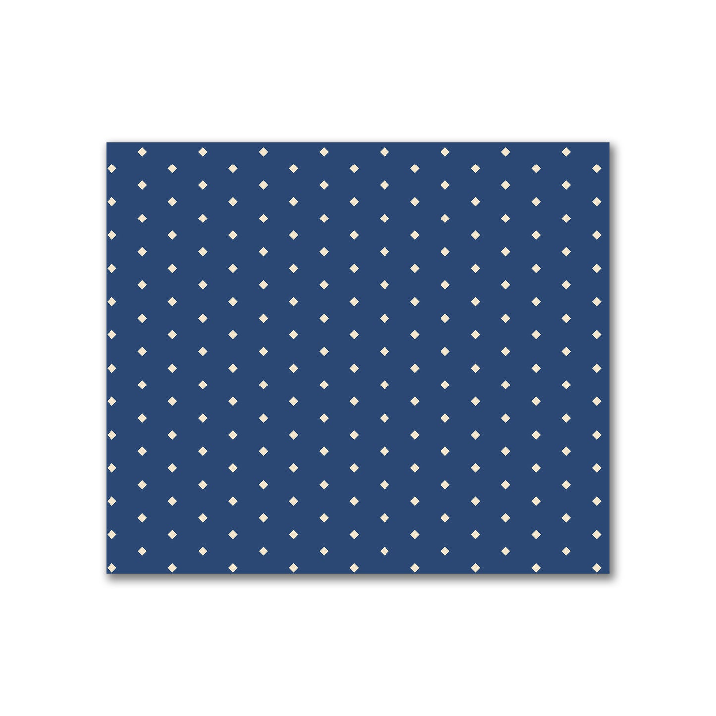 Cotton Canvas Fabric with Fine Beige Diamonds on Royal Blue, FACC-1295-112