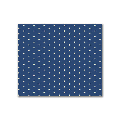 Cotton Canvas Fabric with Fine Beige Diamonds on Royal Blue, FACC-1295-112