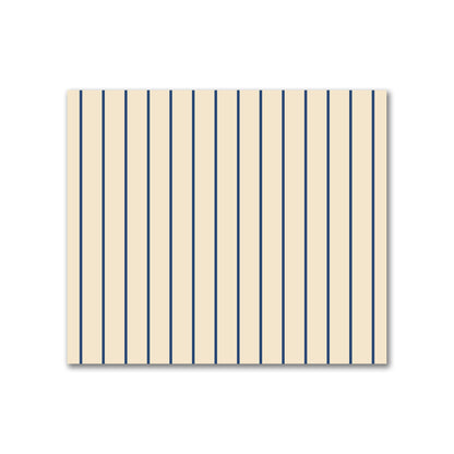 Cotton Canvas Fabric with Fine Royal Blue Stripes on Beige, FACC-1295-151