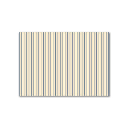 Cotton Canvas Fabric with Fine Royal Blue Stripes on Beige, FACC-1295-151