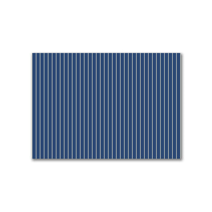 Cotton Canvas Fabric with Fine Beige Stripes on Royal Blue, FACC-1295-152