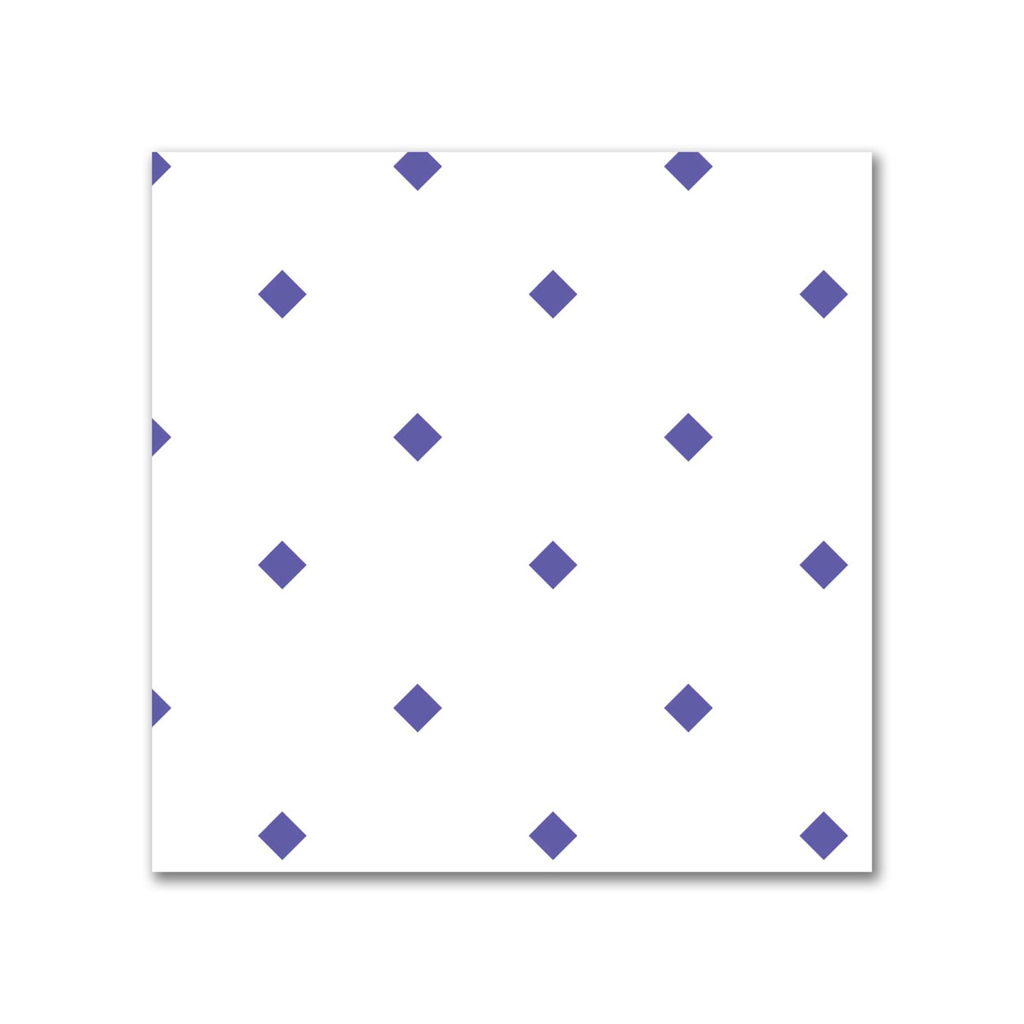 Off-White Cotton Canvas Fabric with Purple Diamonds, FACC-1300-101