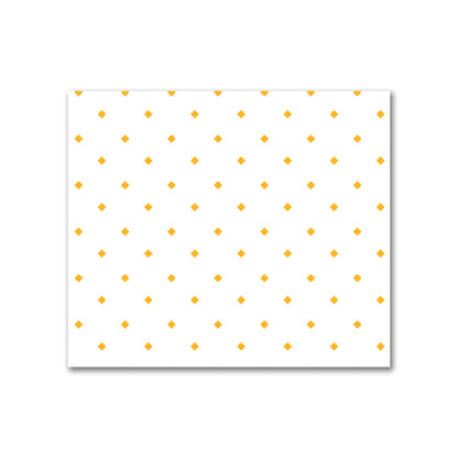 Off-White Cotton Canvas Fabric with Yellow-Orange Diamonds, FACC-1310-101