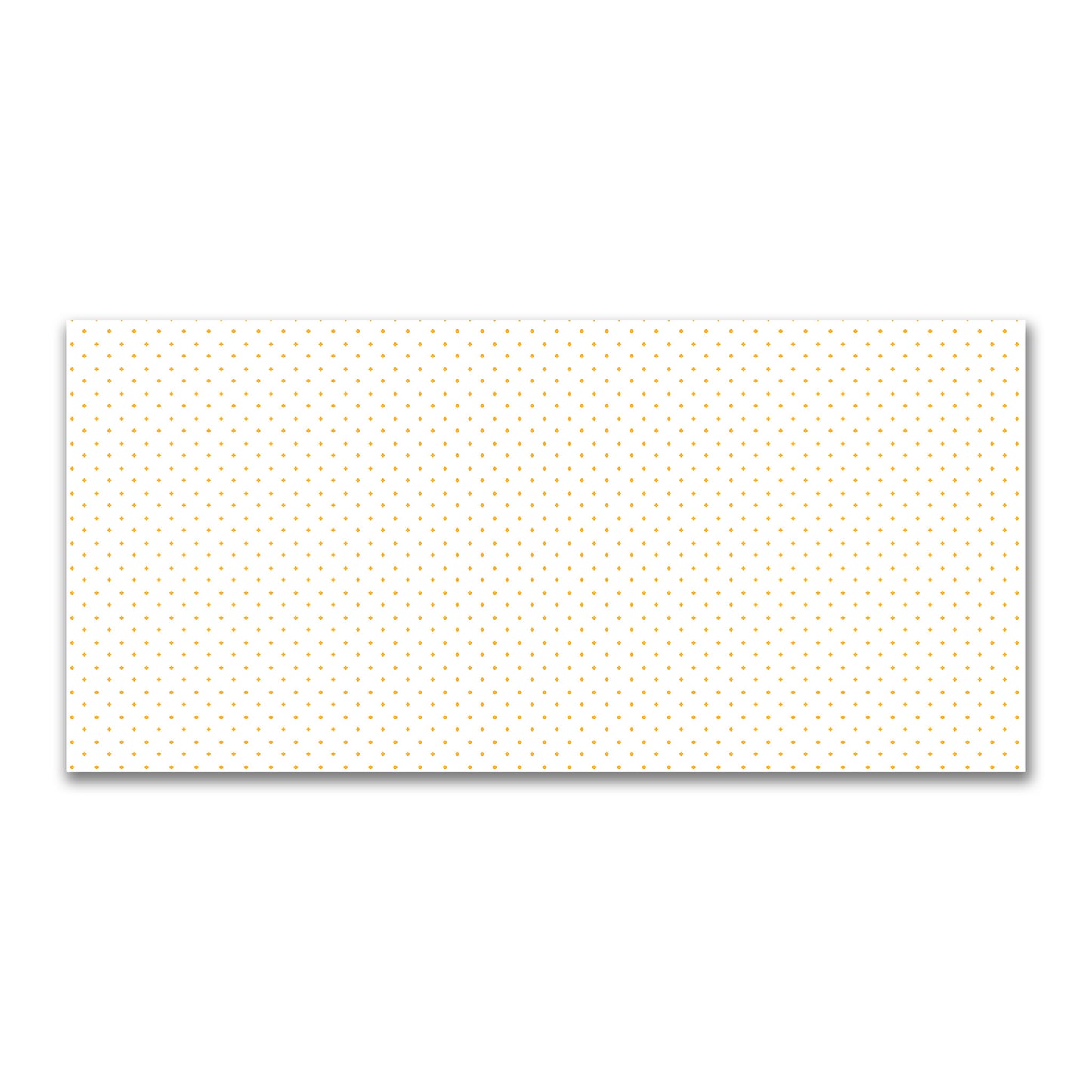 Off-White Cotton Canvas Fabric with Yellow-Orange Diamonds, FACC-1310-101