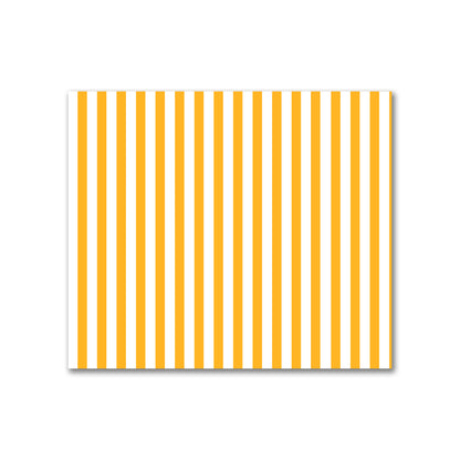 Off-White Cotton Canvas Fabric with Thin Yellow-Orange Bars, FACC-1310-241