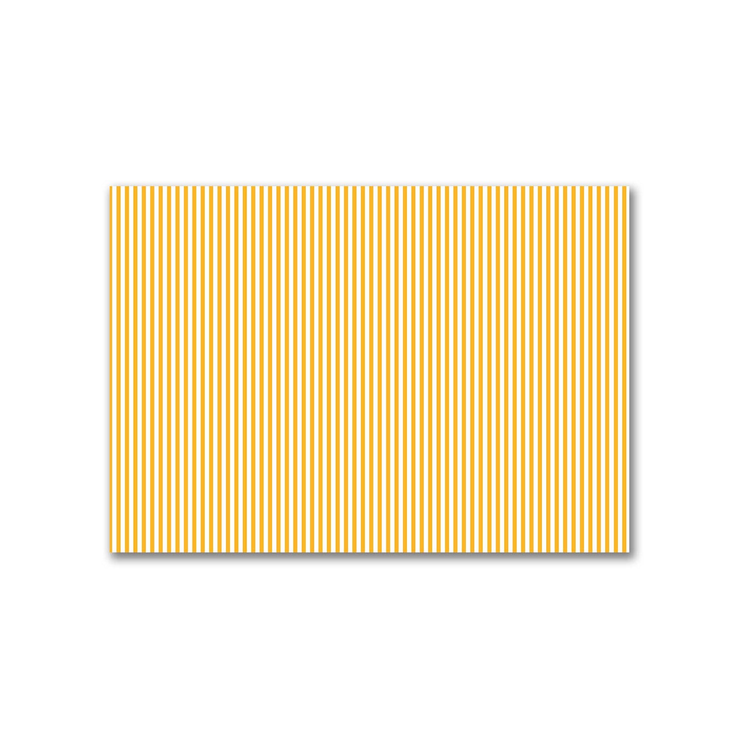 Off-White Cotton Canvas Fabric with Thin Yellow-Orange Bars, FACC-1310-241