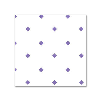 Off-White Cotton Canvas Fabric with Purple Diamonds, FACC-1320-101