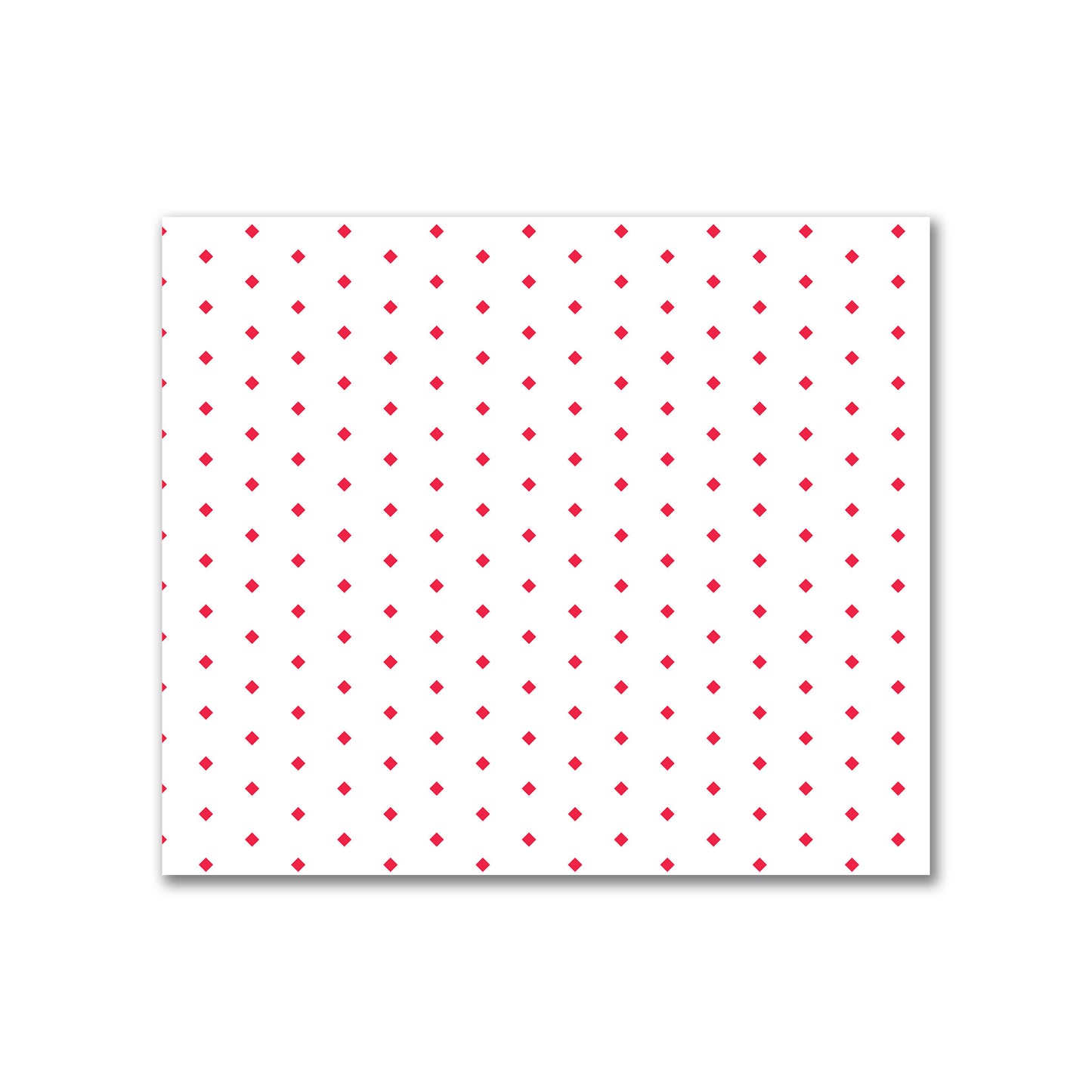 Off-White Cotton Canvas Fabric with Fine Red Diamonds, FACC-1330-111