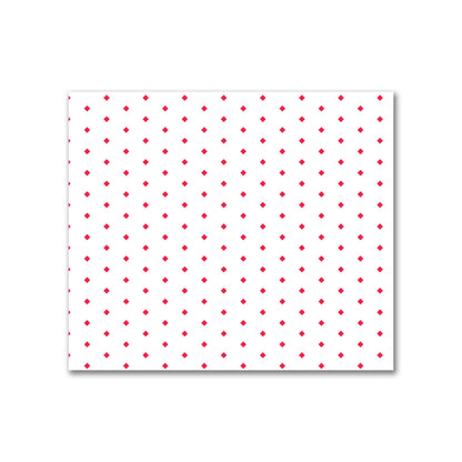 Off-White Cotton Canvas Fabric with Fine Red Diamonds, FACC-1330-111