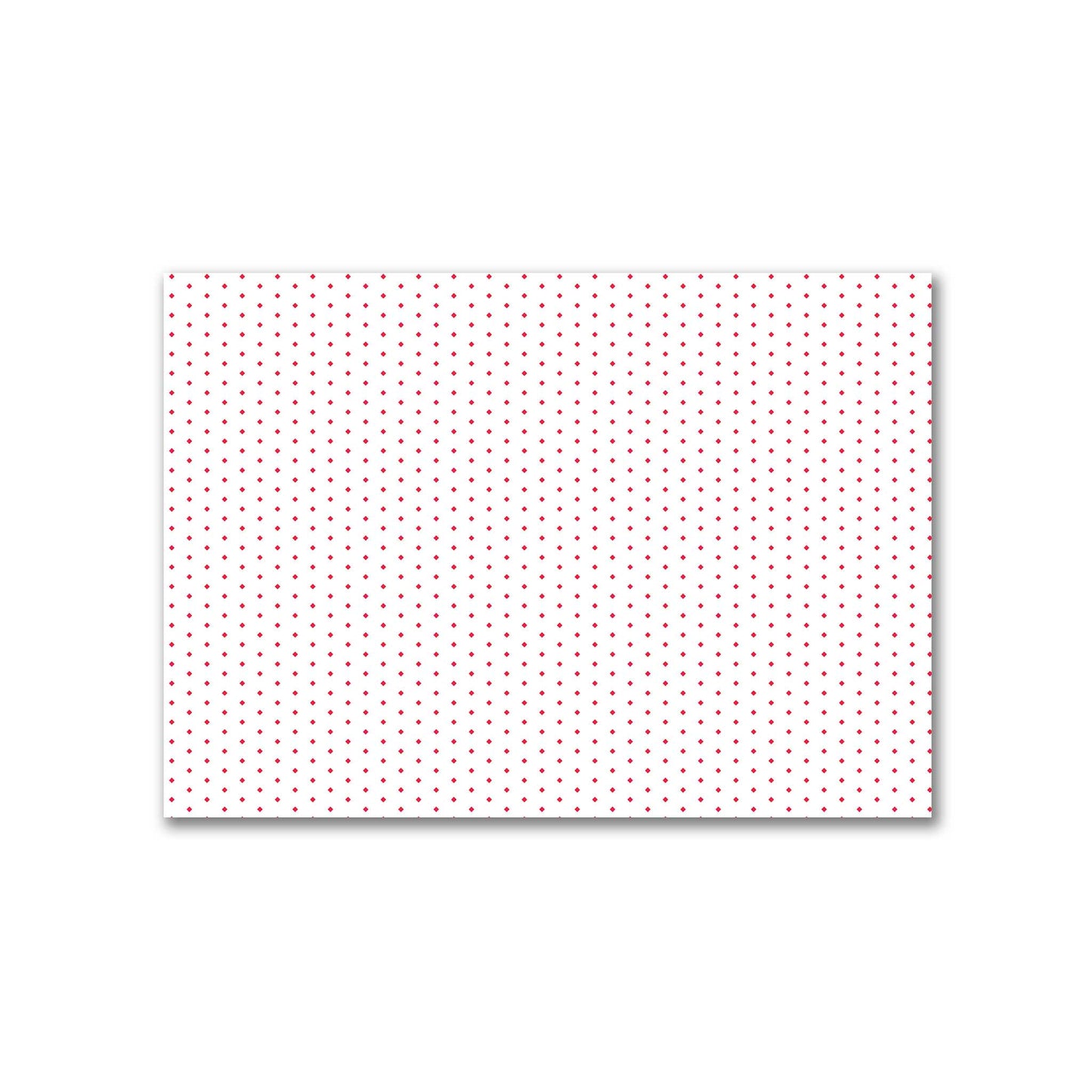 Off-White Cotton Canvas Fabric with Fine Red Diamonds, FACC-1330-111