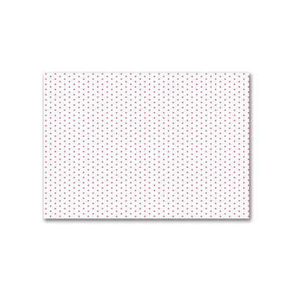 Off-White Cotton Canvas Fabric with Fine Red Diamonds, FACC-1330-111
