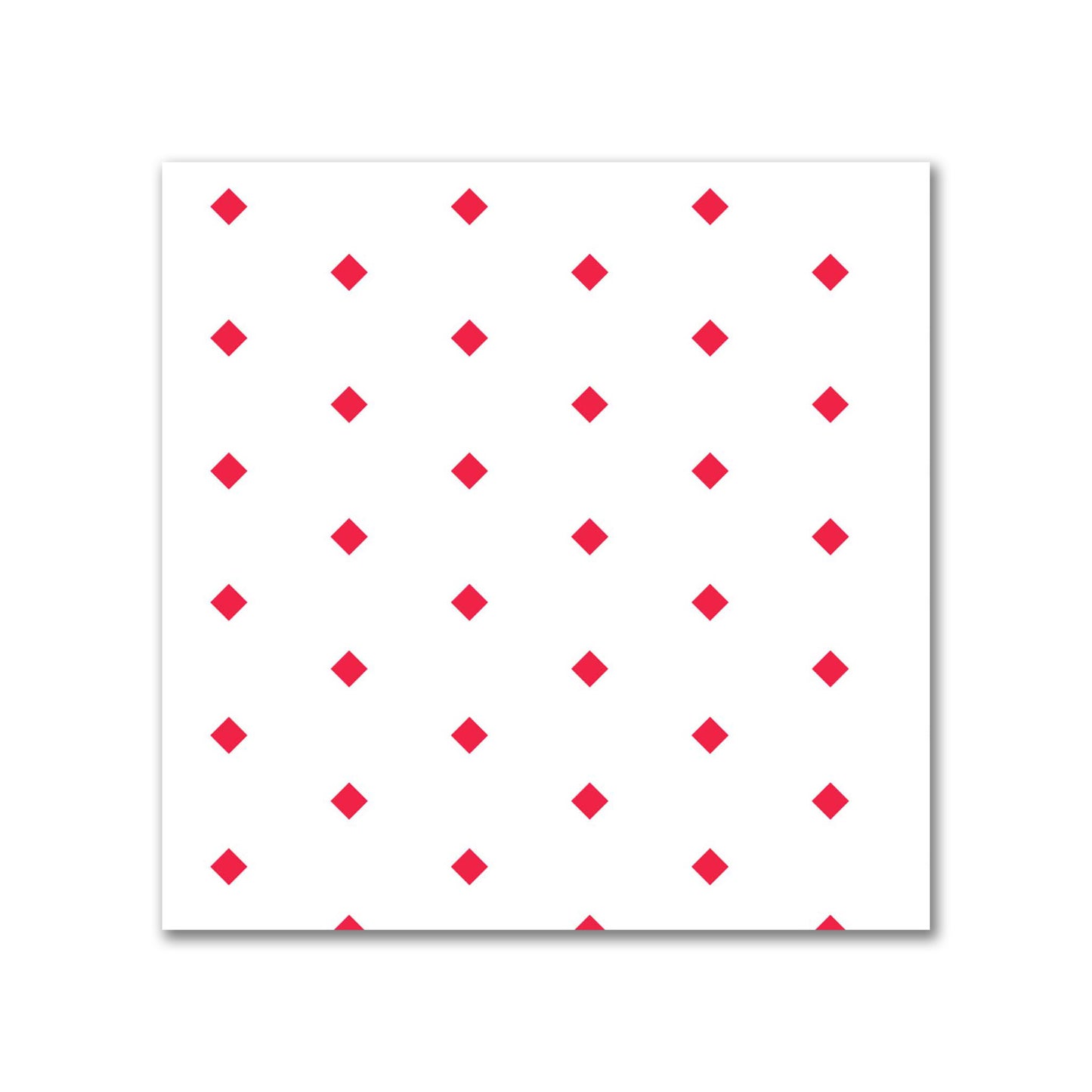 Off-White Cotton Canvas Fabric with Fine Red Diamonds, FACC-1330-111