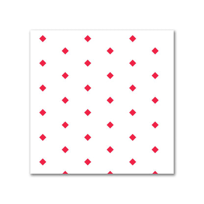 Off-White Cotton Canvas Fabric with Fine Red Diamonds, FACC-1330-111