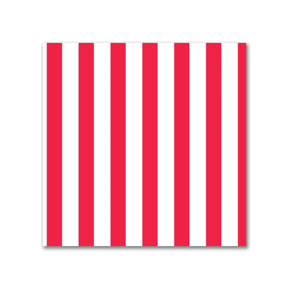 Off-White Cotton Canvas Fabric with Thin Red Bars, FACC-1330-241