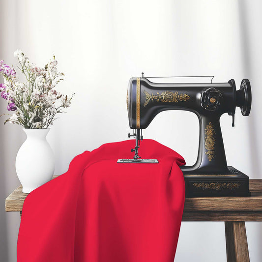 Red Cotton Canvas Fabric, FACC-1330-999