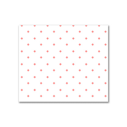 Off-White Cotton Canvas Fabric with Pink Diamonds, FACC-1340-101
