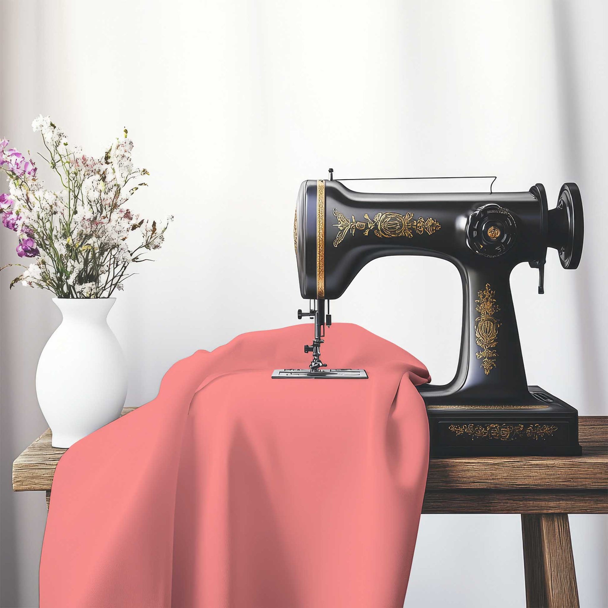 Pink Cotton Canvas Fabric, FACC-1340-999