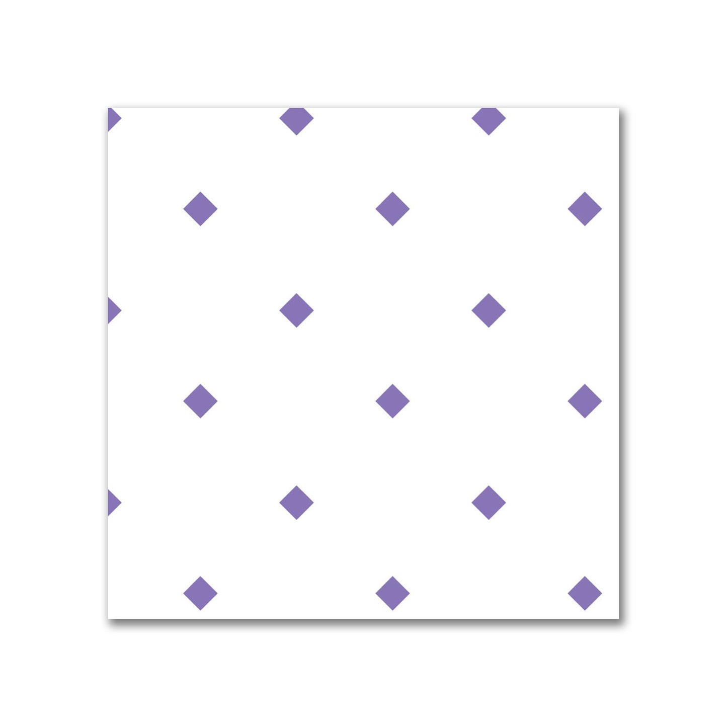 Off-White Cotton Canvas Fabric with Purple Diamonds, FACC-1350-101
