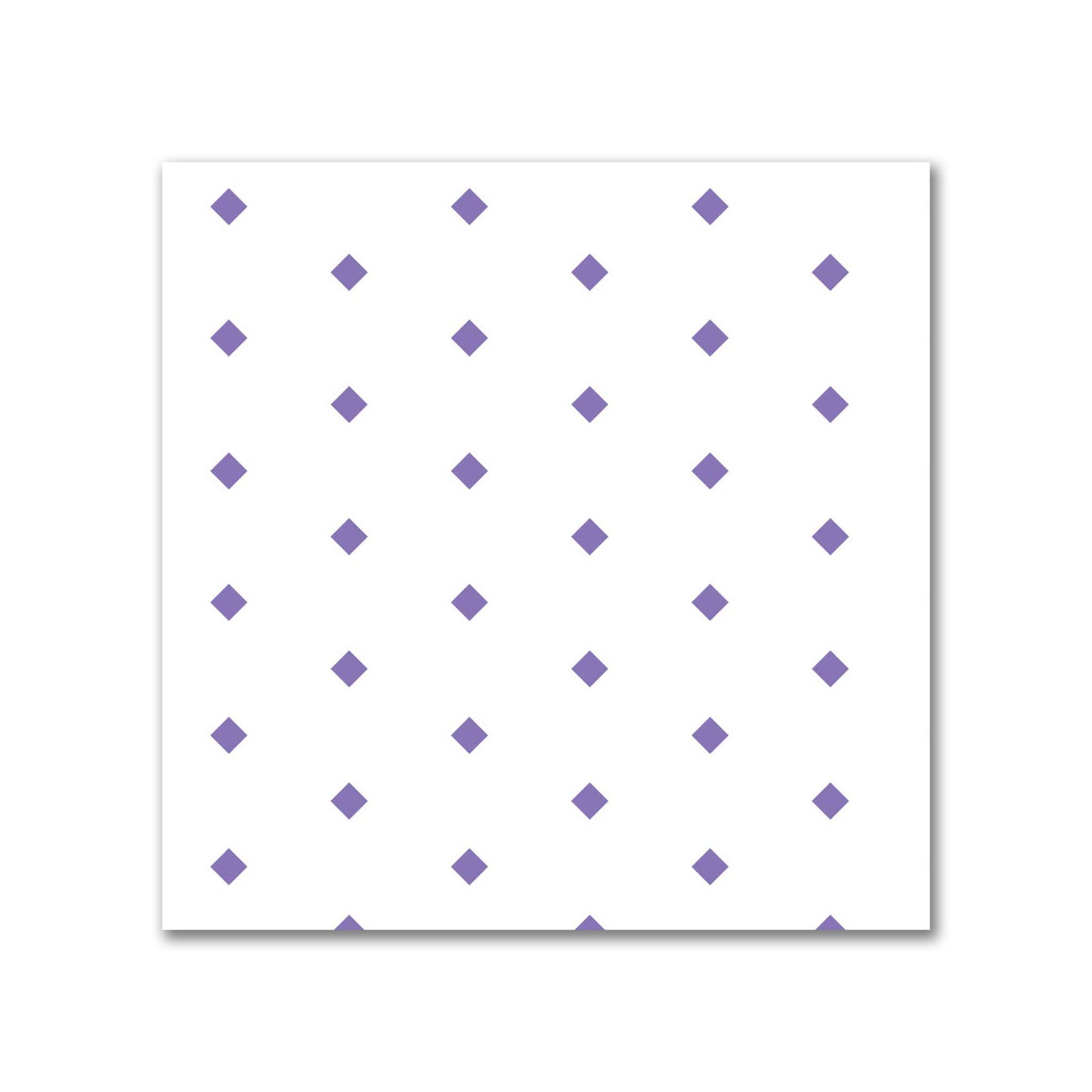 Off-White Cotton Canvas Fabric with Fine Purple Diamonds, FACC-1350-111