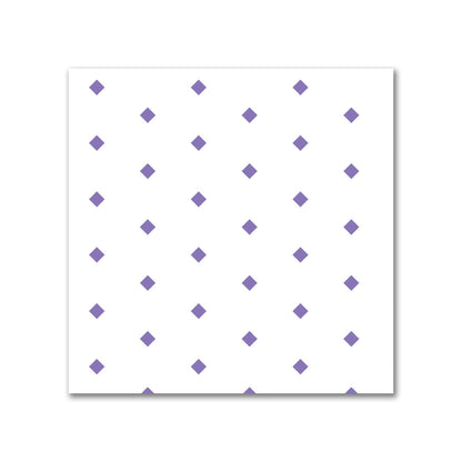 Off-White Cotton Canvas Fabric with Fine Purple Diamonds, FACC-1350-111