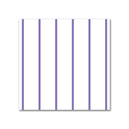 Off-White Cotton Canvas Fabric with Fine Purple Stripes, FACC-1350-151