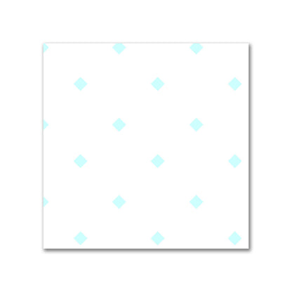 Off-White Cotton Canvas Fabric with Blue Diamonds, FACC-1370-101
